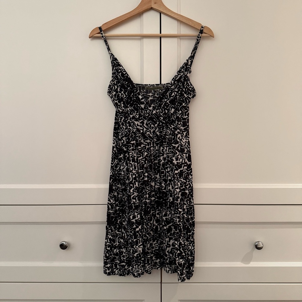 Cross Front Fit & Flare Mini Dress